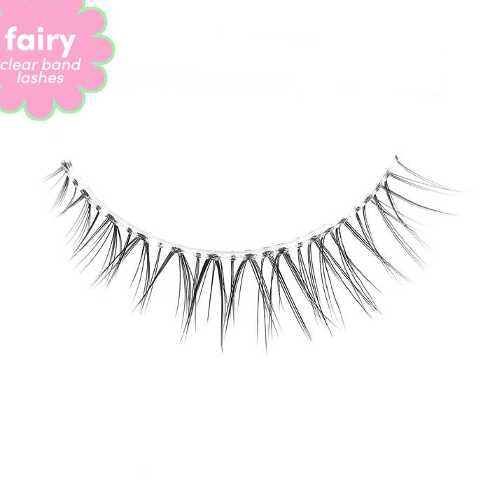 Angelic - Reusable 15 Wears Natural Clear Band Vegan Lashes for wholesale by doe Beauty