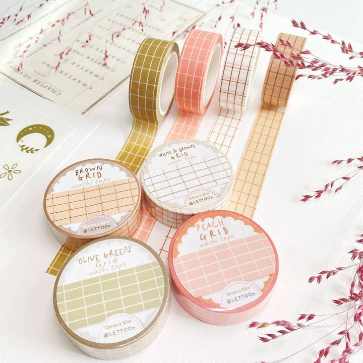 Lettoon - Wholesale Washi Tape - Washi Tape - Gridtastic5