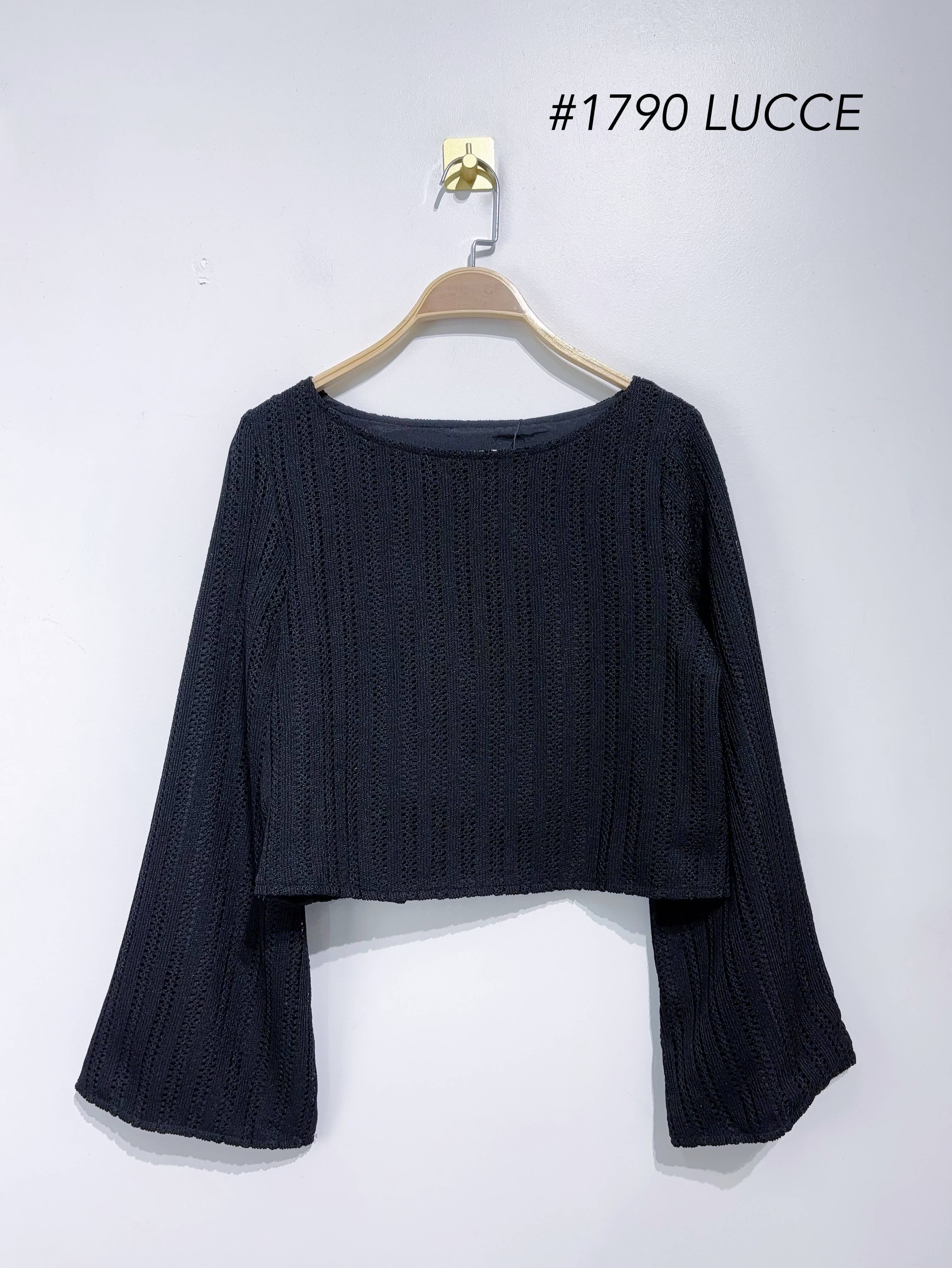 LUCCE - Wholesale Top - Maternity - Long-sleeve openwork top - PU17903