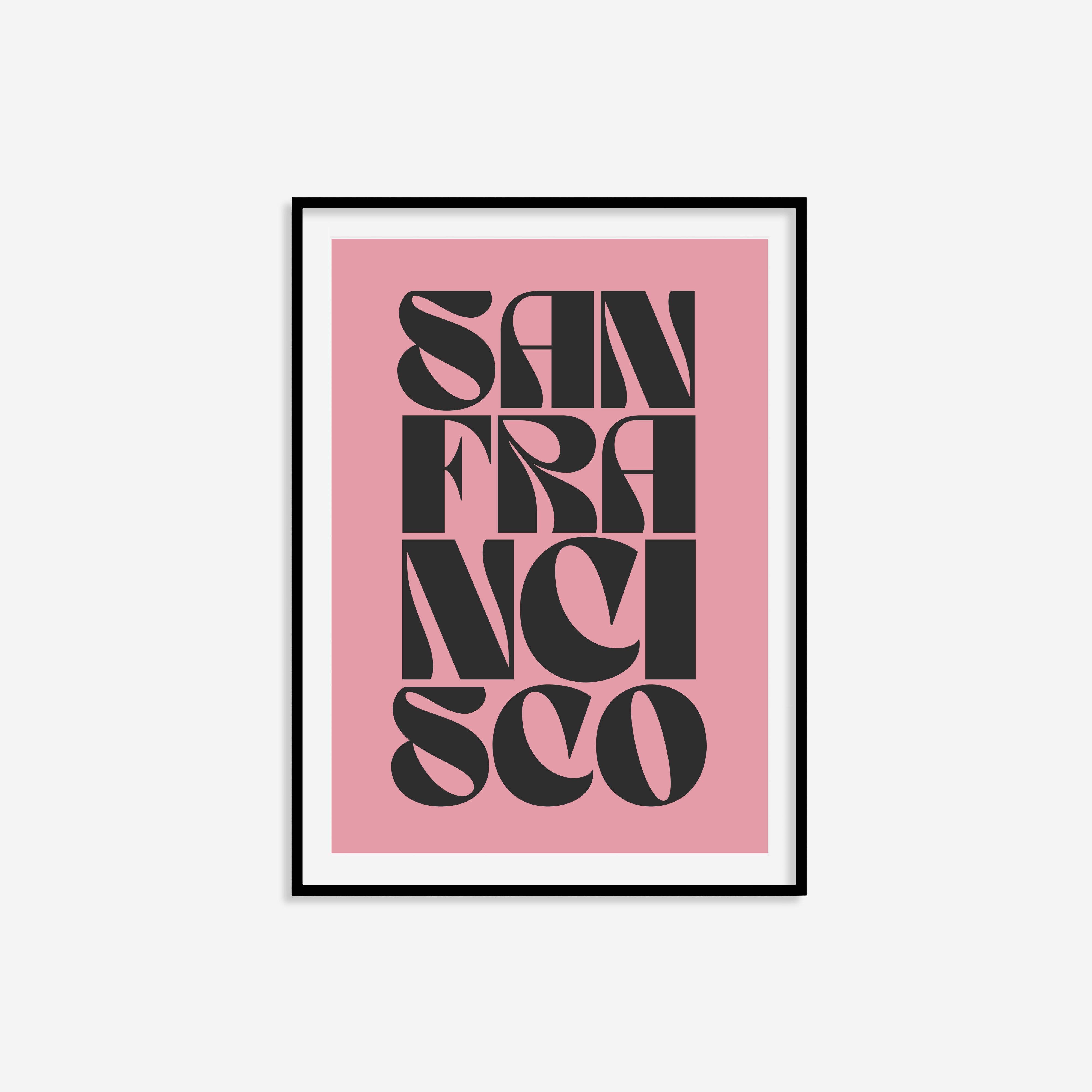 Alaina Creates – wholesale Art print – San Francisco Typography Print5