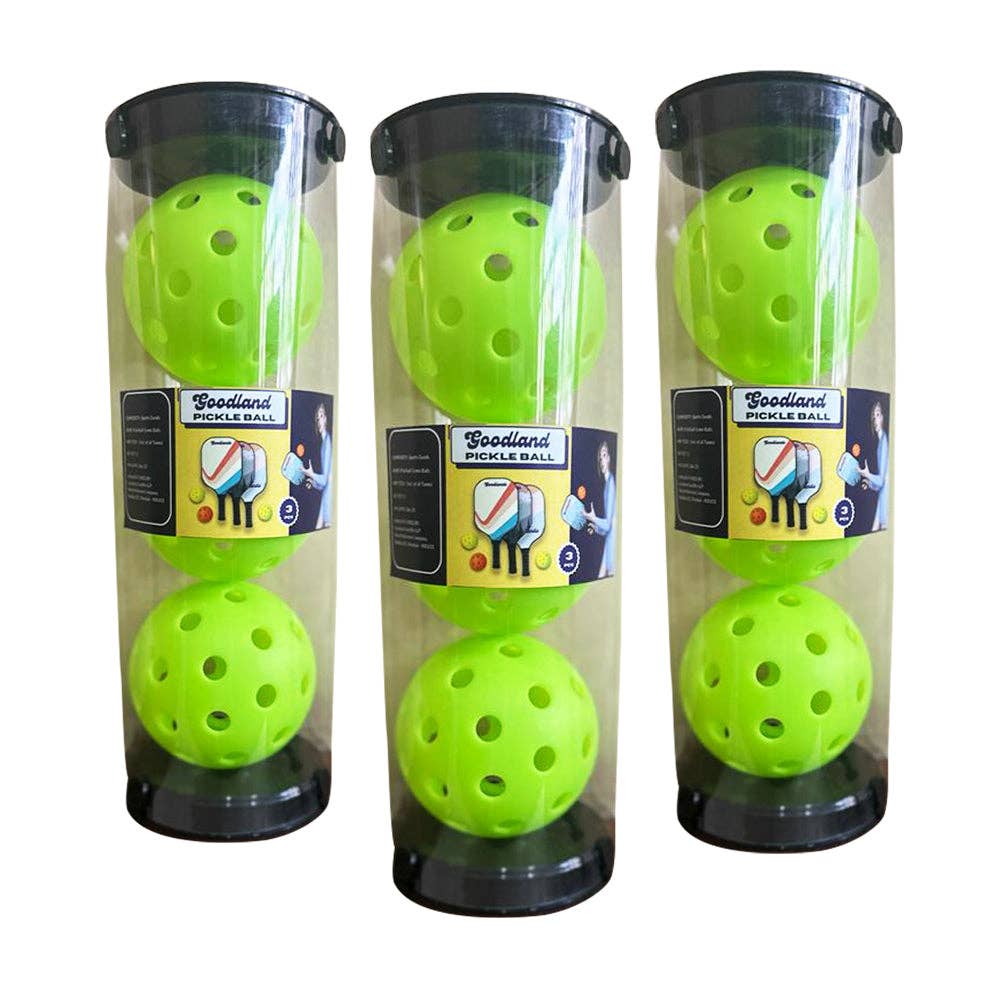 Goodland – Engroshandel Sportsbold – Udendørs/indendørs 3-bolds pickleball sæt9