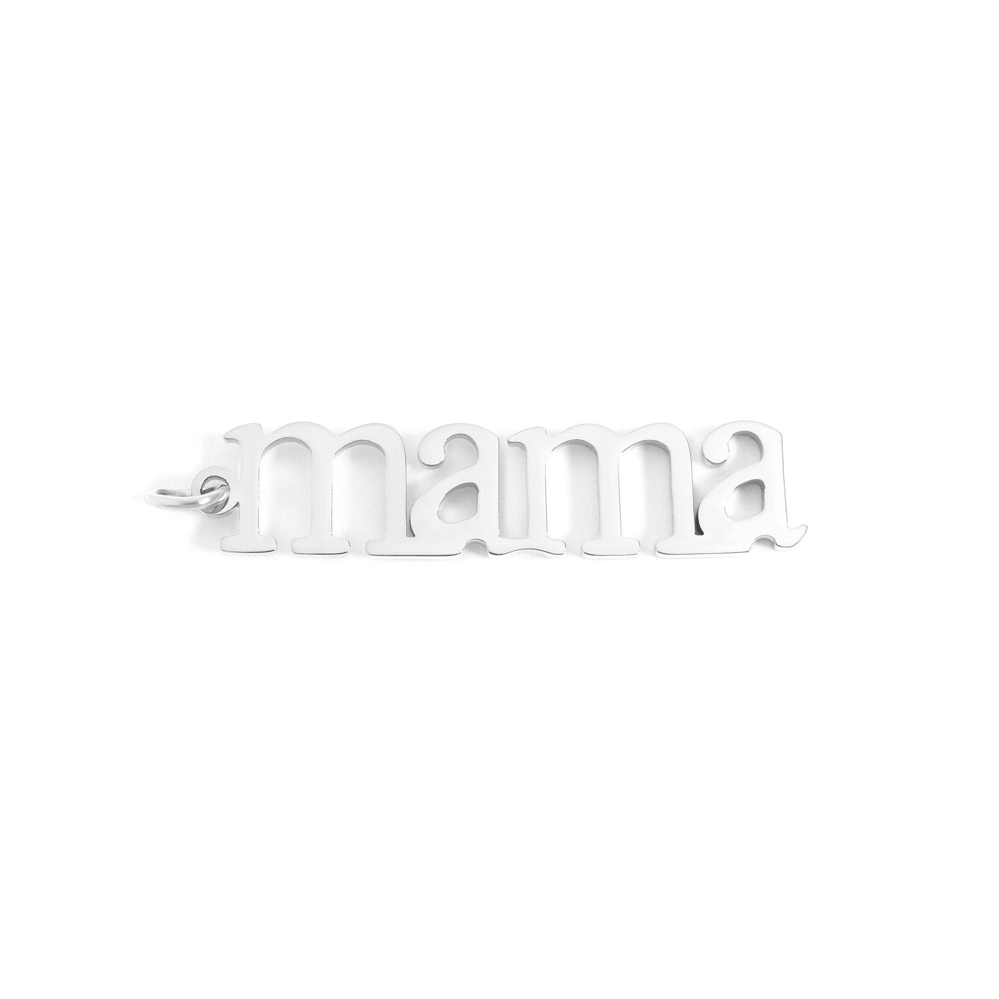 WJW - Wholesale Individual Charm/Pendant - 18K Gold PVD Stainless Steel Mama Charm2