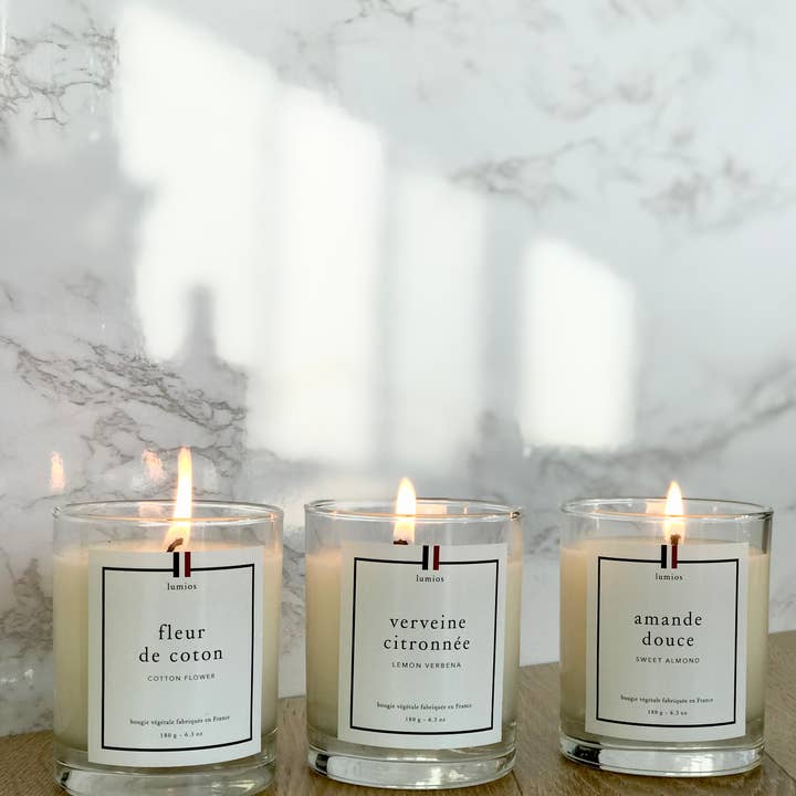 lumios - Wholesale Jar/Filled Candle - 9 discoveries collection - nature collection