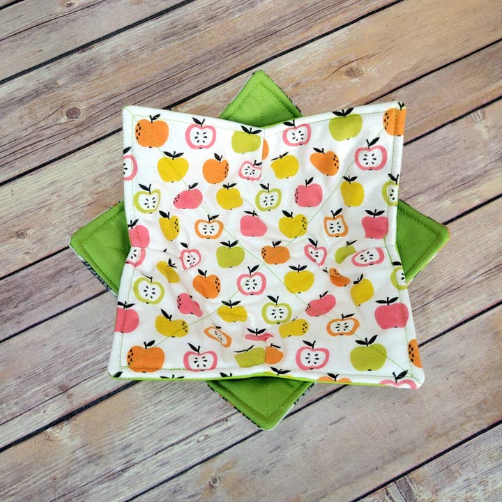 Burpie Bibs Boutique - Wholesale Oven Mitt/Pot Holder - Fruit Bowl Cozy | Lemon Cherry Strawberry Orange Hot Pad22