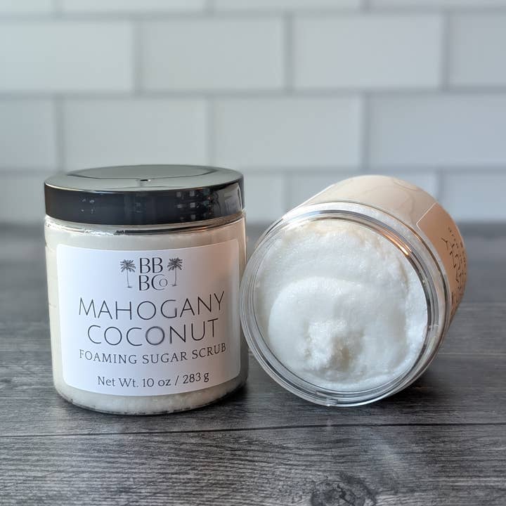 Beachy Bubbles Bath Co - Wholesale Body Scrub/Exfoliant - Men's - Mahogany Coconut Men's Body Scrub