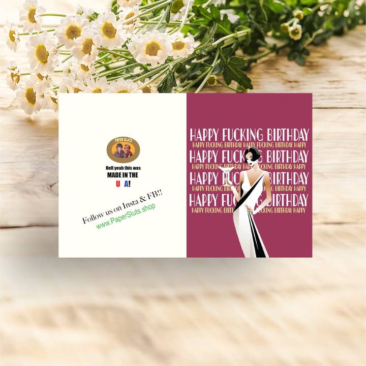 Paper Sluts - Wholesale Birthday Card - Happy Fucking Birthday