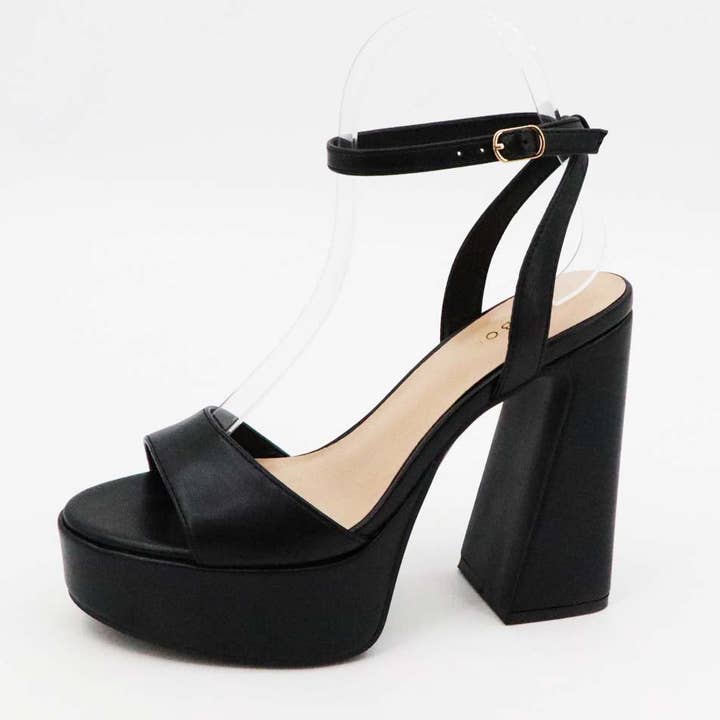 Mars Sky Shoes Wholesale - Wholesale Platform Heels - Women's - Bamboo BOA-02 Women Chunky Platform Ankle Strap Sandals