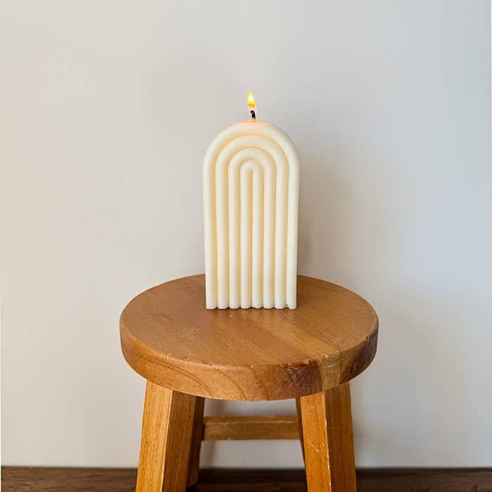Quien Soy Shoppe - Wholesale Novelty Candle - Rainbow Pillar Soy Candle