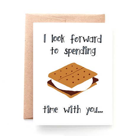 S'More Time Valentine's Day Card for wholesale by Yellow Daisy Paper Co.