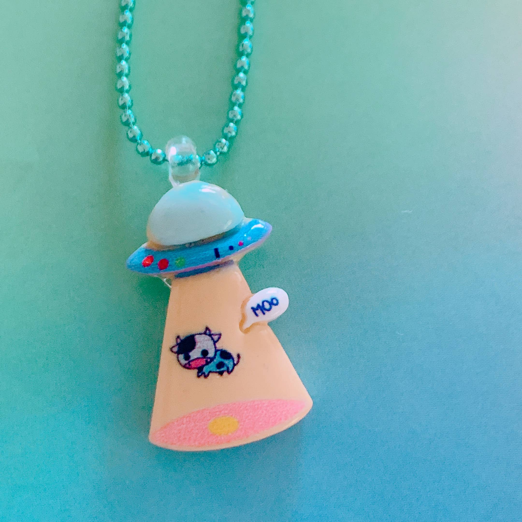 Pop Cutie Accessories & Gifts - Europe - Wholesale Kids Necklace - Kids - Pop Cutie Gacha Boys or Girls UFO Necklaces0