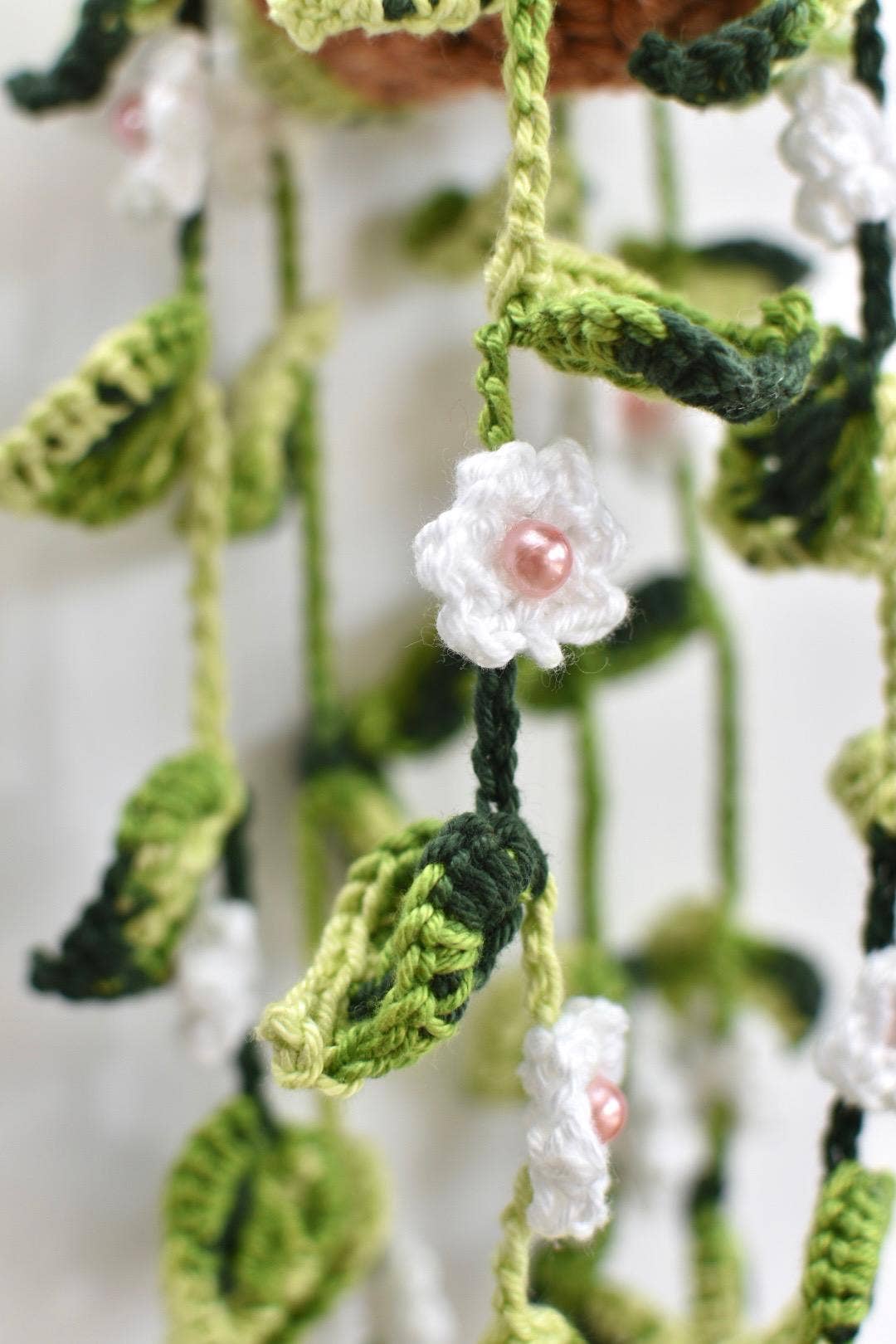 Anh2 LTD – Großhandel Tischdeko – Gehäkelte hängende Pflanzen, Blume, hängende Korbdekoration Auto4