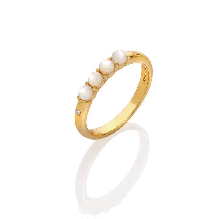 HD X JJ Calm Mother of Pearl Ring for wholesale by Hot Diamonds