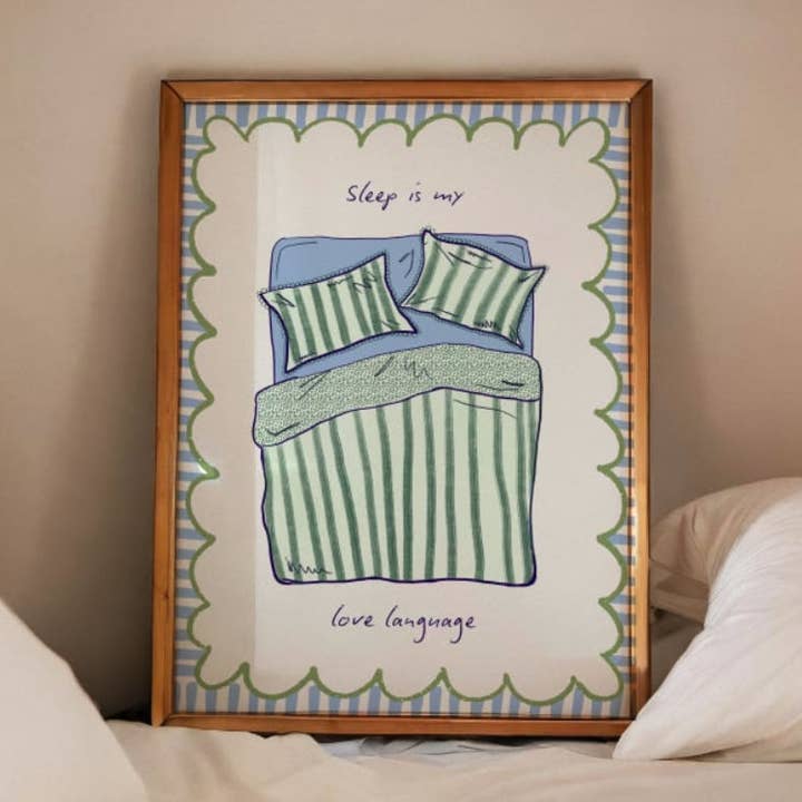 "Sleep Is My Love Language" (Green) for wholesale by It Starts With You Gifts