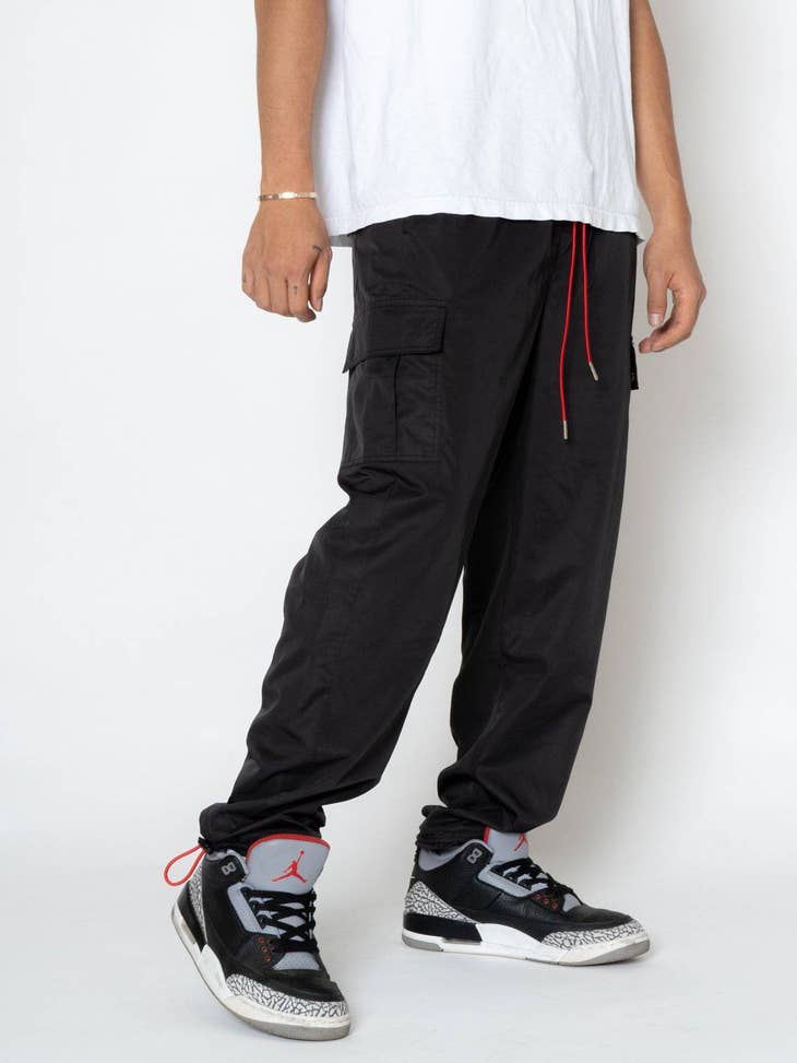 Buy Pineapple Girls Wide Leg Cargo Black Joggers from Next Germany