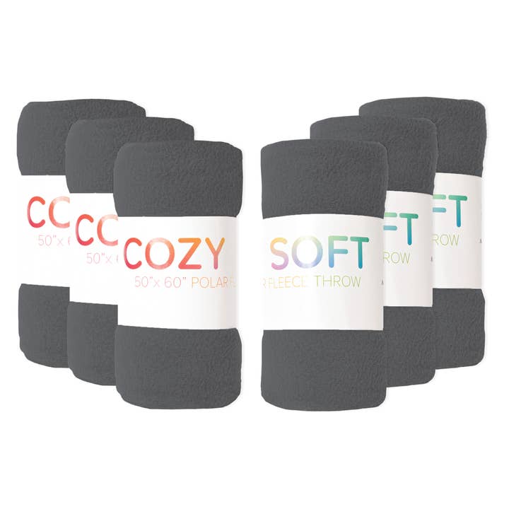 Arkwright Home - Wholesale Throw Blanket - Soft Fleece Throw Blankets, Color Options60