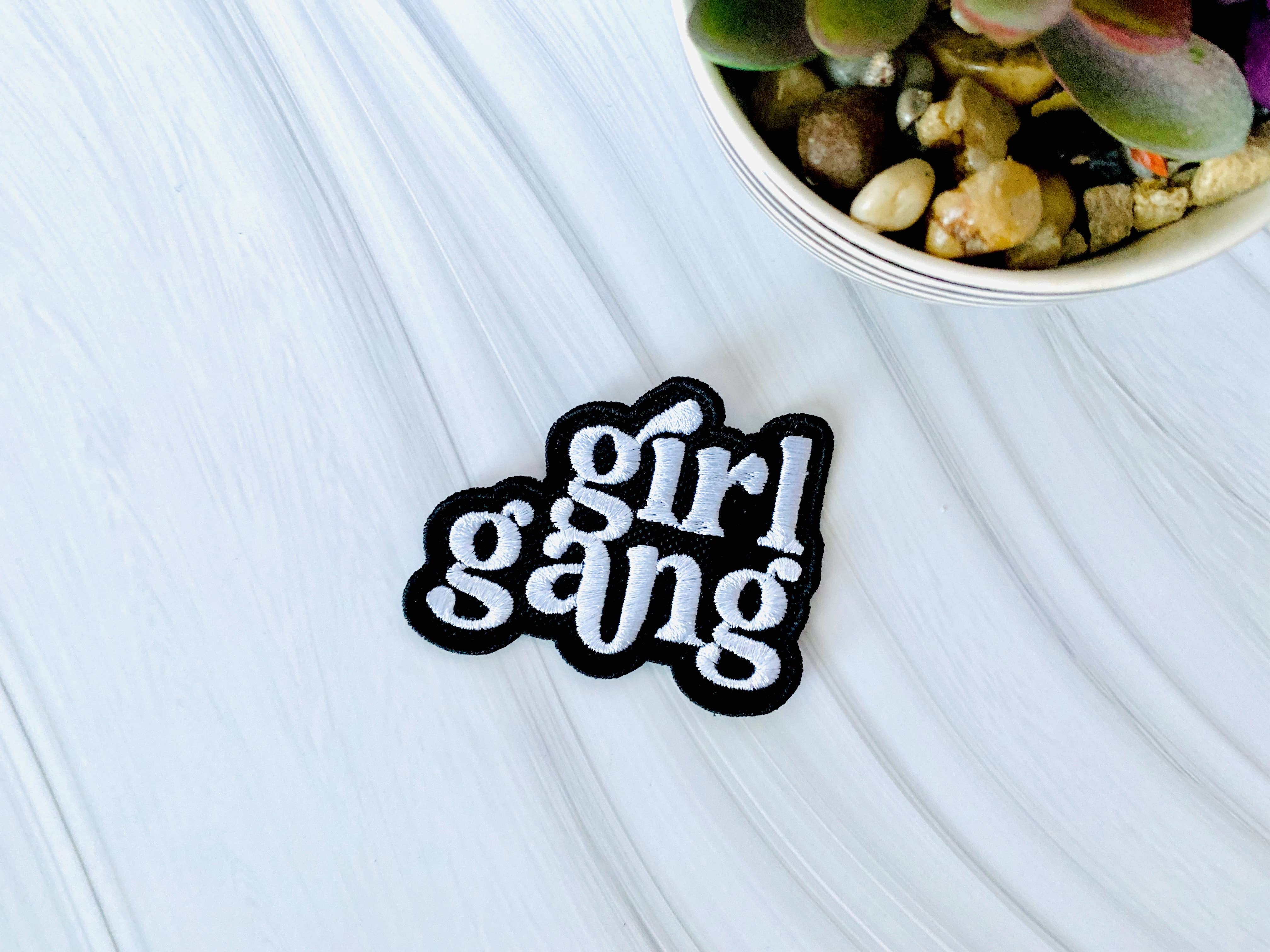 R & R Stitched - Wholesale Patch - Girl gang embroidered iron on hat patch3