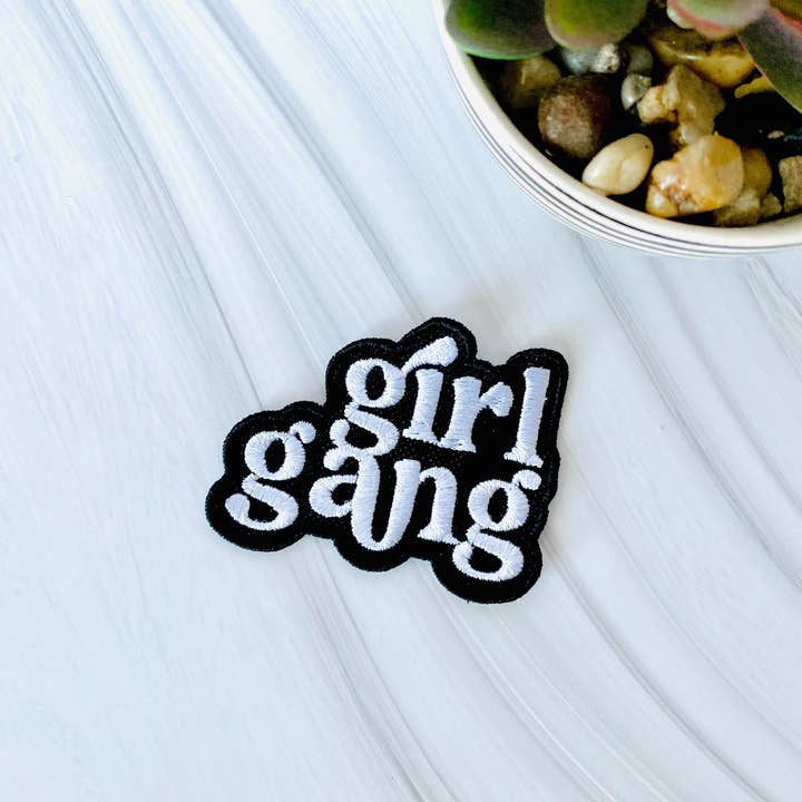 R & R Stitched - Wholesale Patch - Girl gang embroidered iron on hat patch3