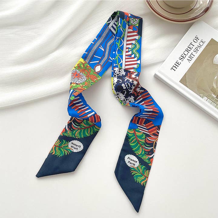 ACCITY - Wholesale Scarf - Women's - RETRO LONG TIE BAG HANDLE RIBBON SCARF_CWASC07224