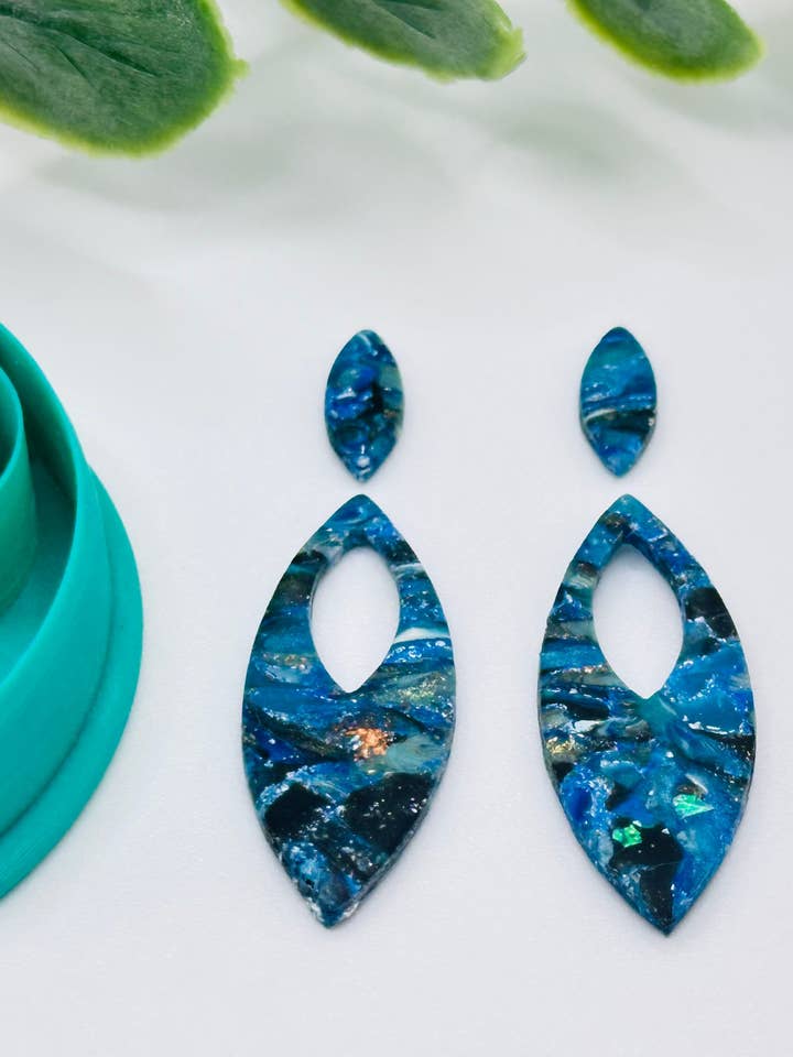 Almond Hoop (Top Cutout) Polymer Clay Cutter for wholesale by CaliLu Clay Co.