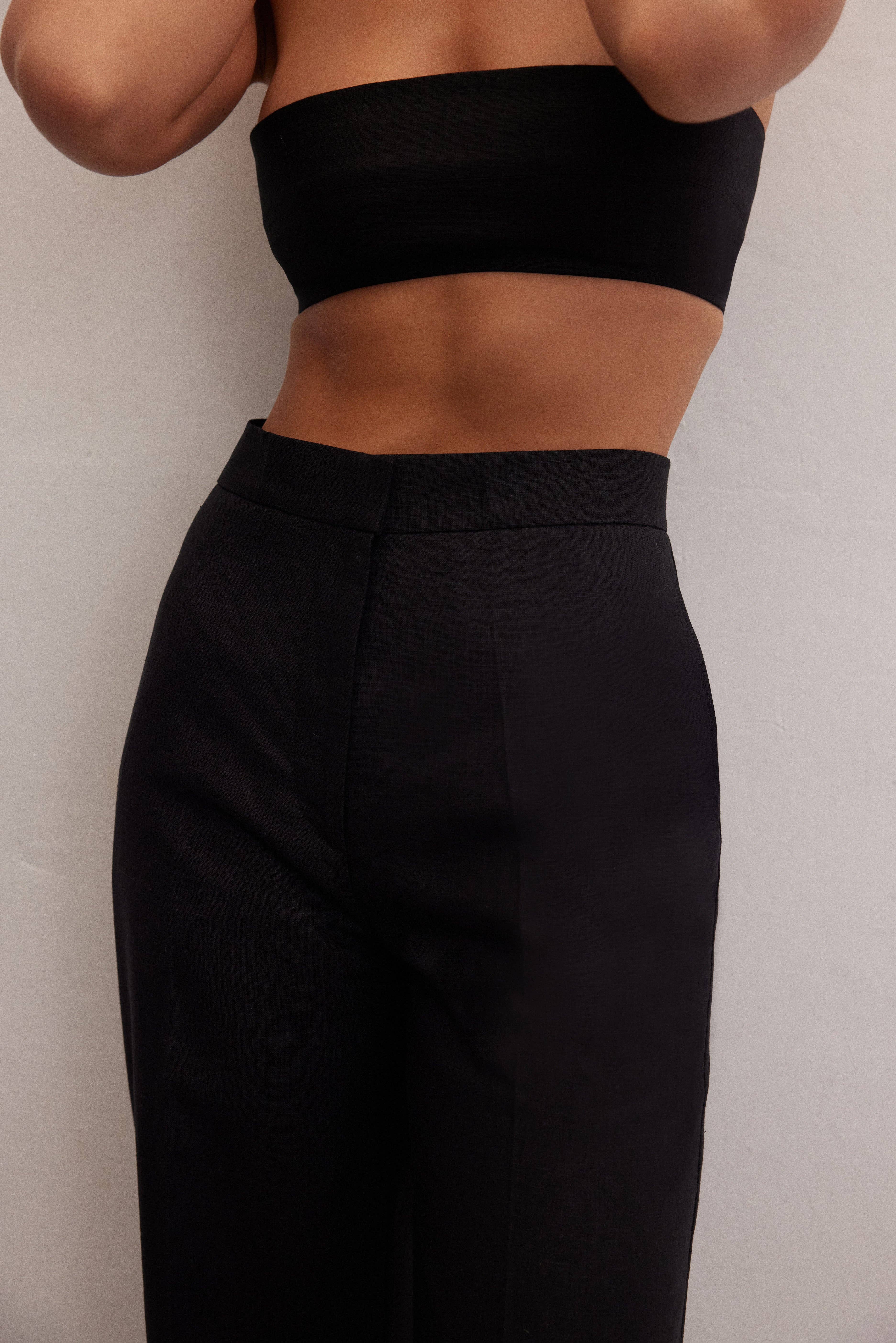Le Cle – wholesale Pants – Women's – Nyx Pants | High-Waisted Linen Trousers9