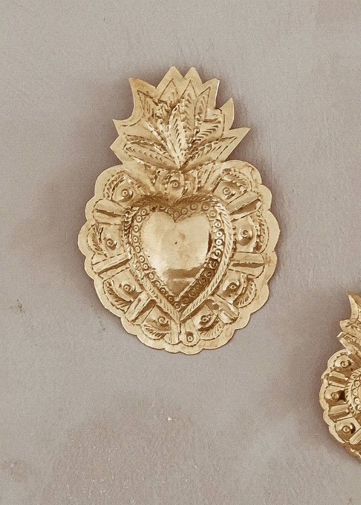 High crafty - Wholesale Wall Accent - Handmade Brass Heart-Shaped Wall Hanging – Elegant and Charm2