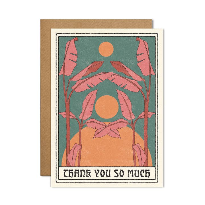 Tarjeta de agradecimiento para venta al por mayor de cai & jo