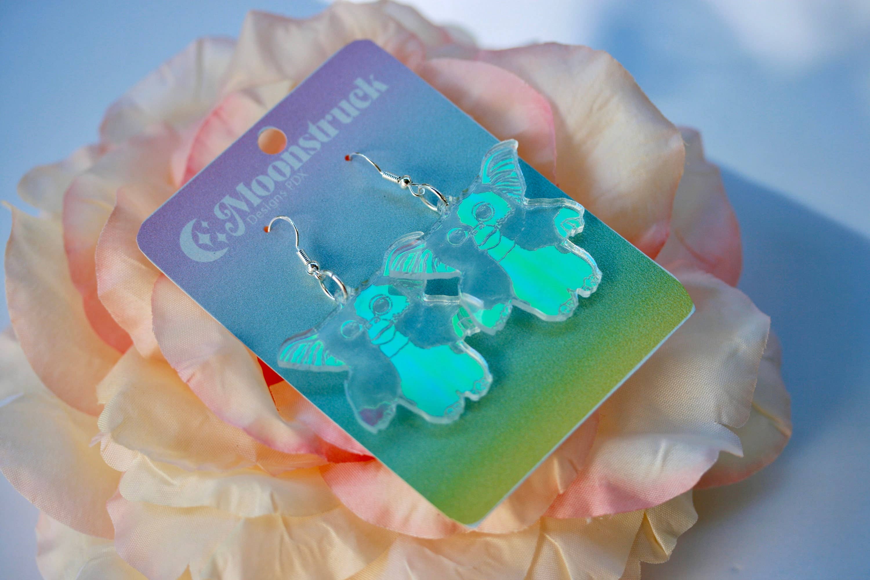 Moonstruck Designs PDX - Wholesale Dangle Earrings - Gizmo Earrings - Movie Mogwai Xmas Monster 80s Holiday Cult1