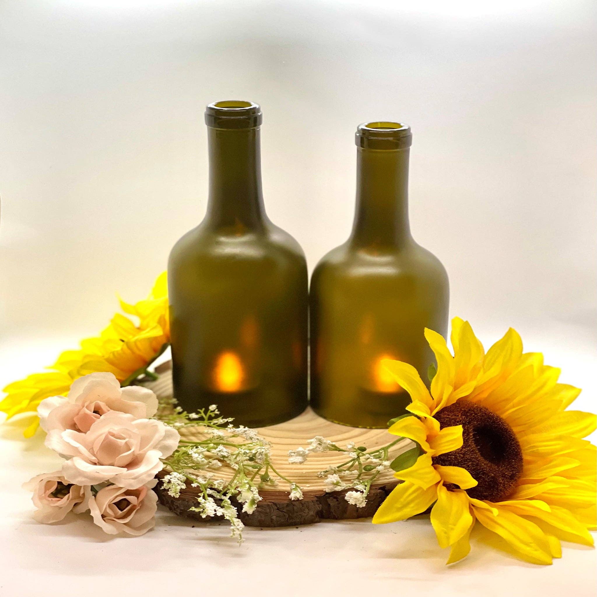 Wine Not Upcycle - Wholesale Decorative Tabletop Object - 750mL Small Recycled Bottomless Wine Bottle3