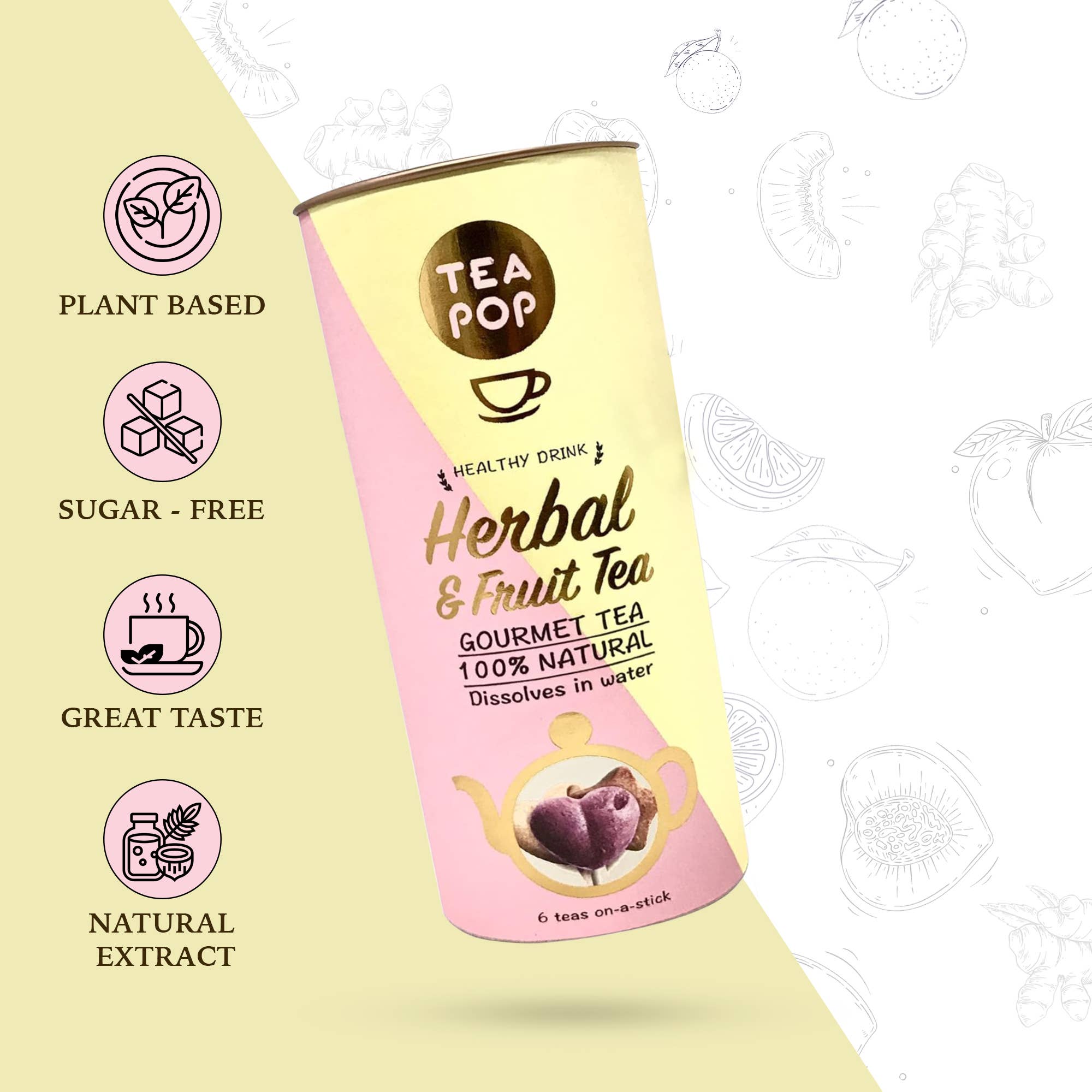 Northern Tea Company - Wholesale Health/Detox Tea - Herbal & Fruit Tea On-A-Stick!,100% Natural Crystallised Tea2