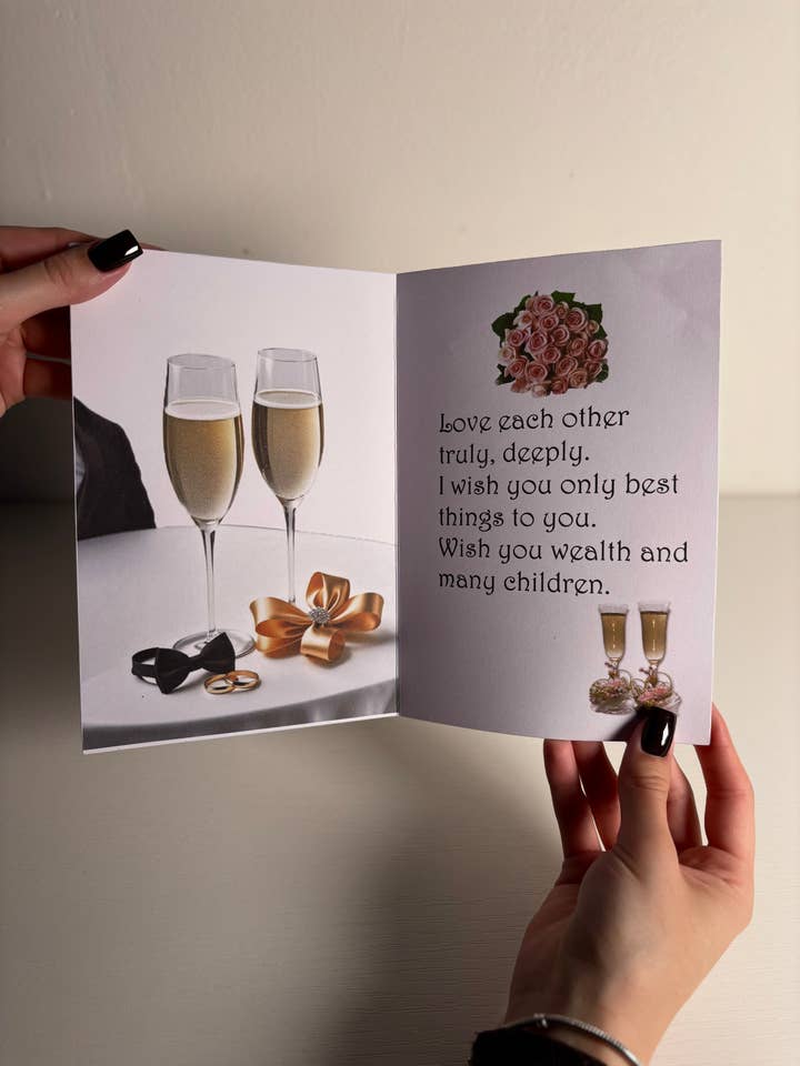 Handmade Wedding Card for Brother for wholesale by Kelov Studio