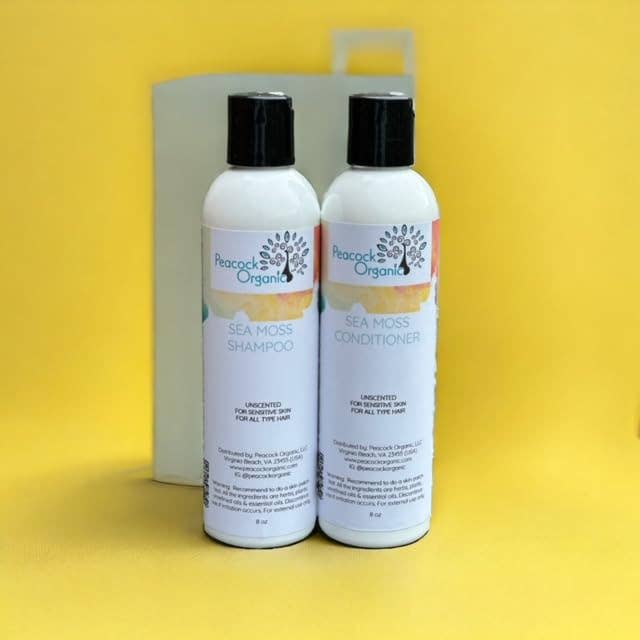 Peacock Organic - Wholesale Hair Shampoo - Sea Moss Strengthening Hair care