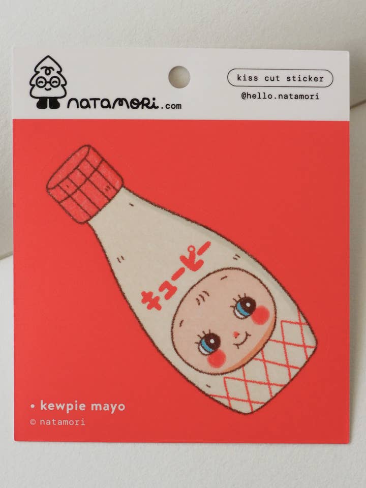 Kewpie Mayo • Single Kiss Cut Vinyl Sticker for wholesale by natamori