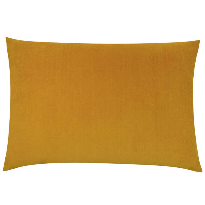Coussin Contra Velvet Mustard pour la vente par Riva Home