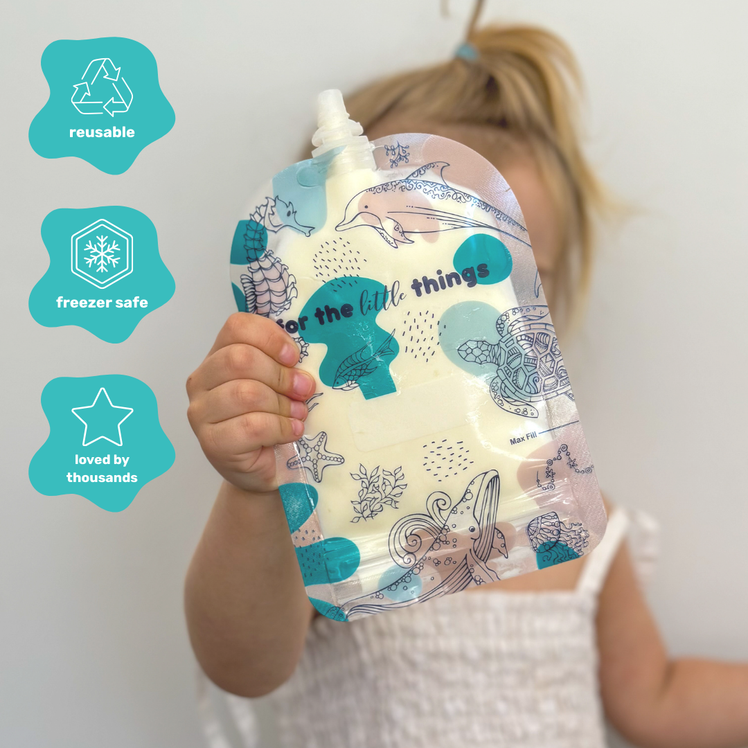 Sinchies - Wholesale Food storage wrap/bag - Sinchies 150ml Reusable Food Pouches - Under the Sea9