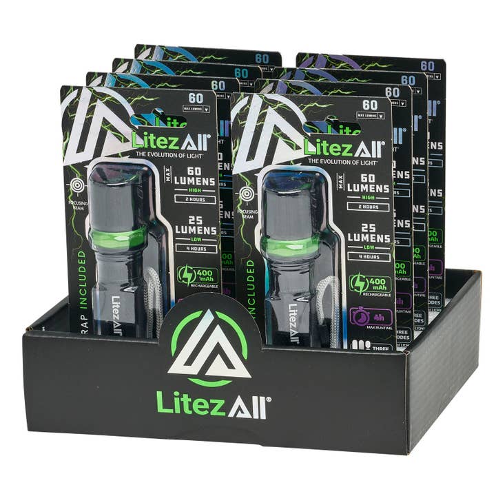 LitezAll - Wholesale Flashlight - LitezAll Rechargeable Mini Tactical Flashlight15