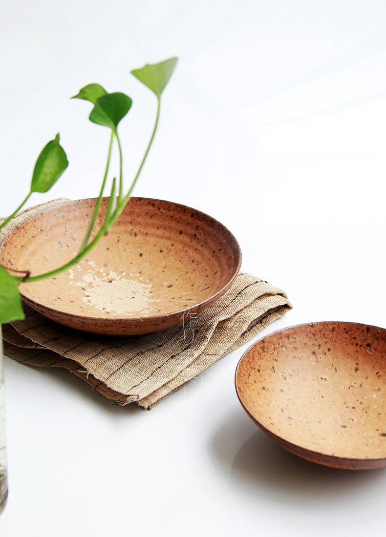 Gohobi （We cover U.S. import duties） – wholesale Dinner plate – Gohobi Jiutu Coarse Pottery Plate26