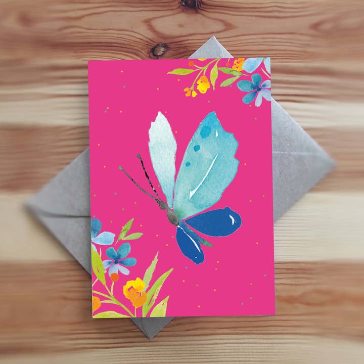 20362 Kort Sommerpoesi 7 / pink for engroshandel hos SIMPLY PAPER LOVE