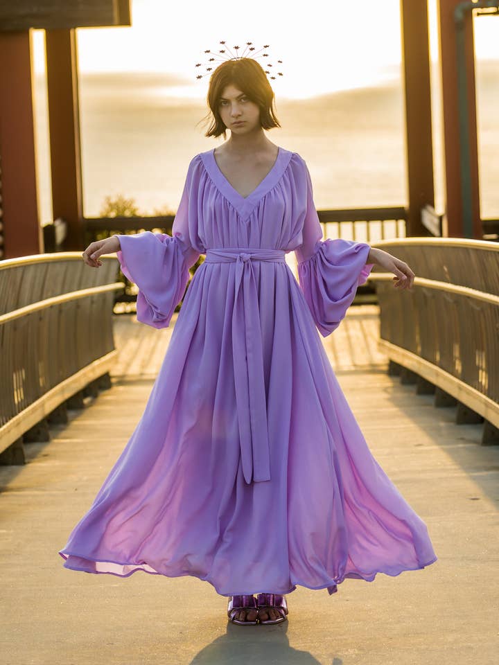 Lilac Stardust Dress for wholesale by Jennafer Grace