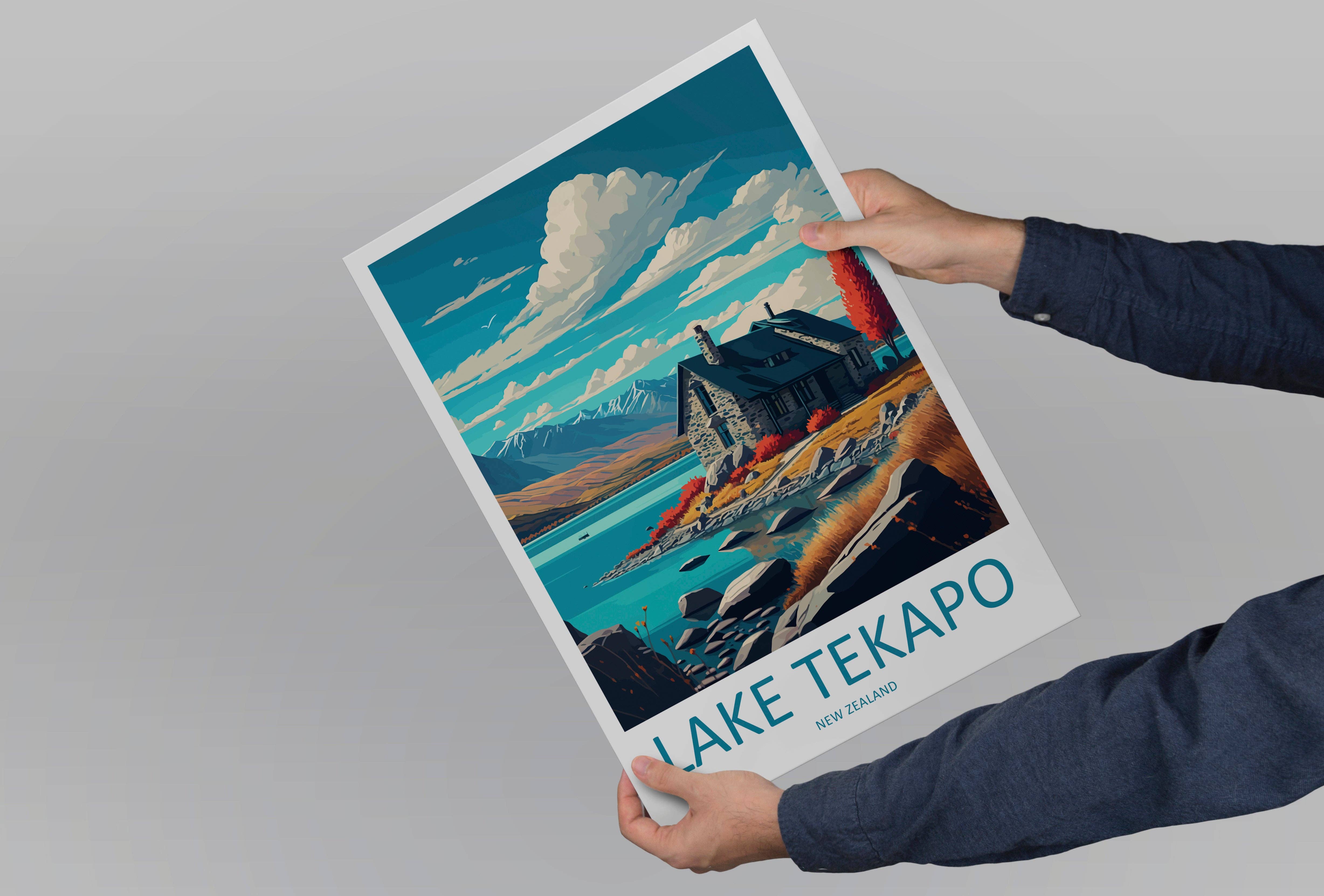 TravelzonaArt – wholesale Poster – Lake Tekapo New Zealand Travel Poster4