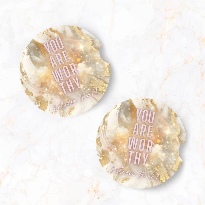 Ensemble de sous-verres pour voiture, lot de 2 pour la vente par CoRo & Company