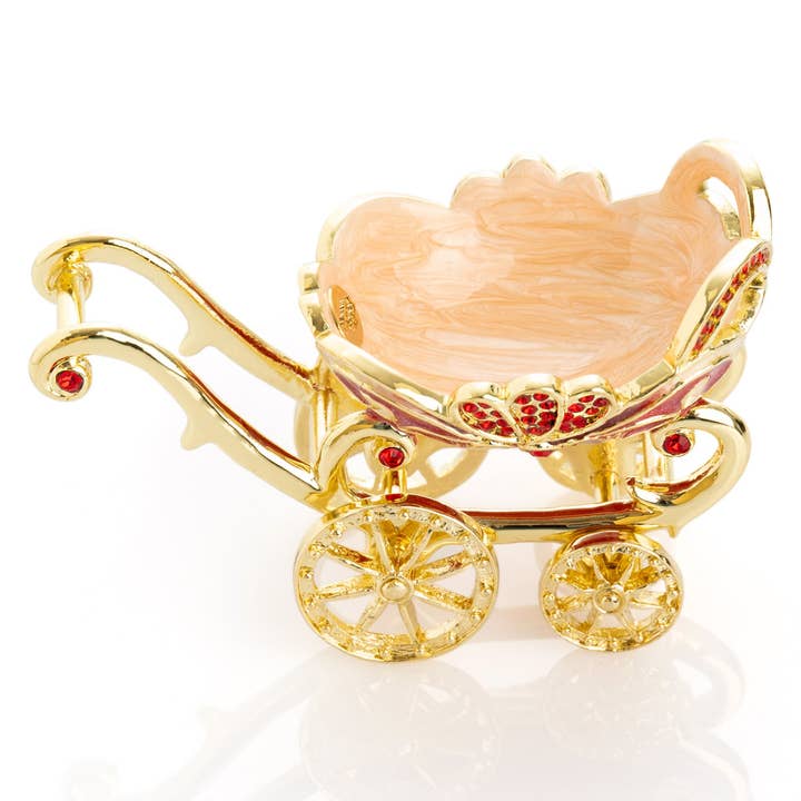 Keren Kopal - Wholesale Sieradendoos/organizer - Red vintage kinderwagen Trinket Box kinderwagen15
