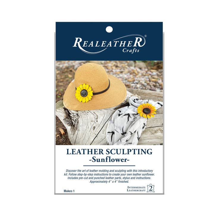 Natural Sunflower Leather Sculpting Kit for wholesale on Faire
