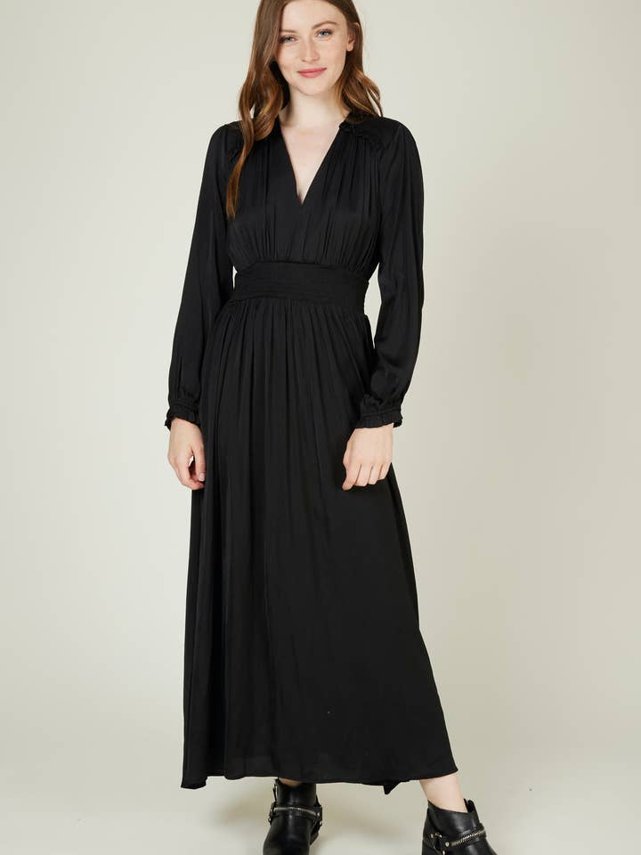 Andy & Lucy - Wholesale Dress - Women's - ATHENA - Long satin dress27