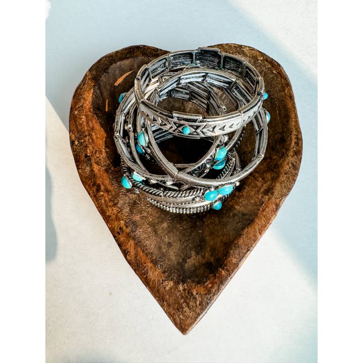 Boho Ranch Shop – wholesale Pärlarmband – Western Metal Stretch Armband4