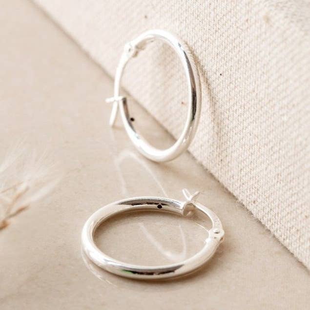 Chunky Sterling Hoops for wholesale by Shiny Soul Creations