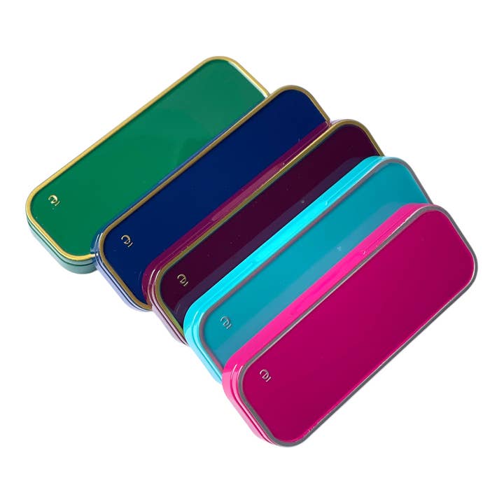 ēma fragrance – wholesale Compact mirror – ēma Burgundy Red Fragrance Compact – Customizable Gift10