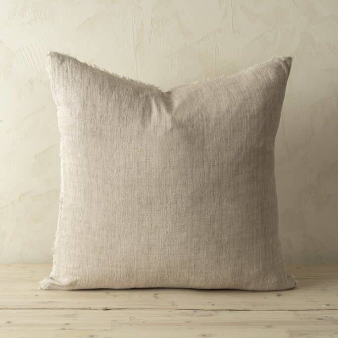 Indaba Trading - Wholesale Throw/Decorative Pillow - 24x24 Lina Linen Pillow Oat