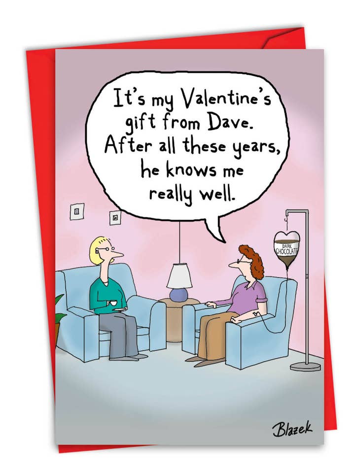 Valentine's Day Card - Intravenous Chocolate for wholesale by NobleWorks