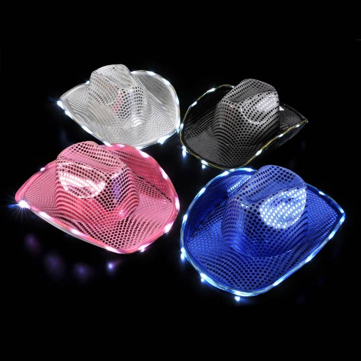 LIGHT-UP COWBOY HAT - LLB Toys for wholesale by La Luna Bella - Toys