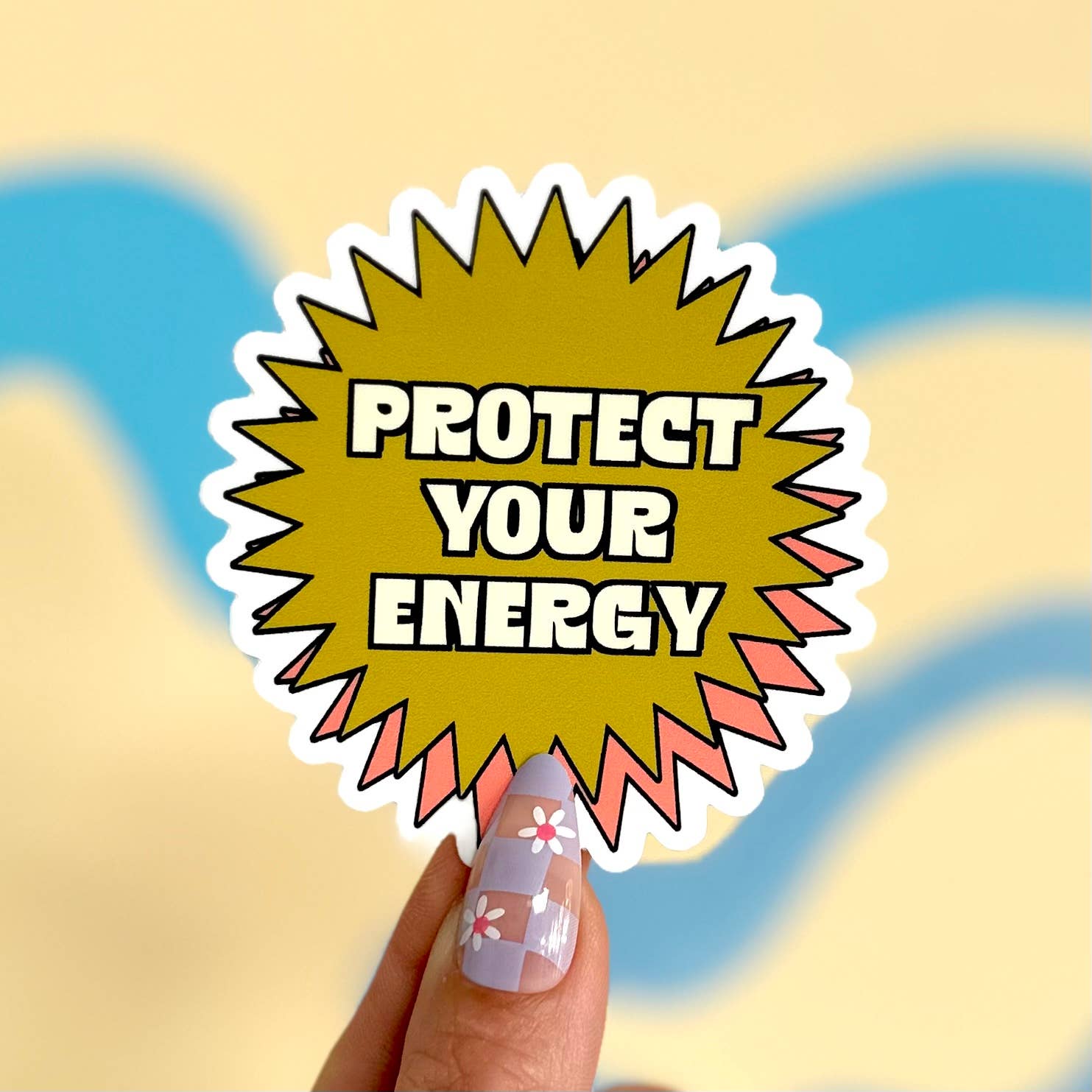 Charley Taylor Art - Wholesale Sticker - Bescherm uw Energy Y2K-sticker1